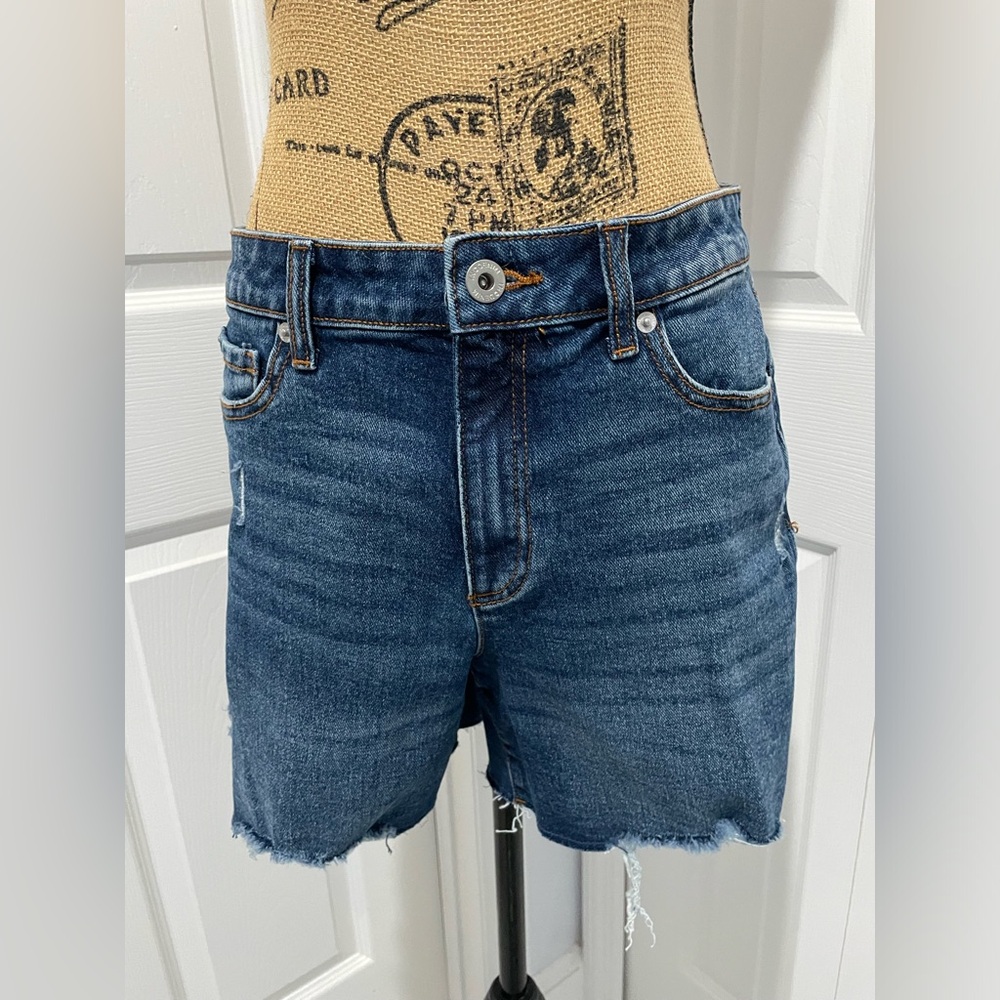 NEW INC High Rise Denim Shorts Sz 8